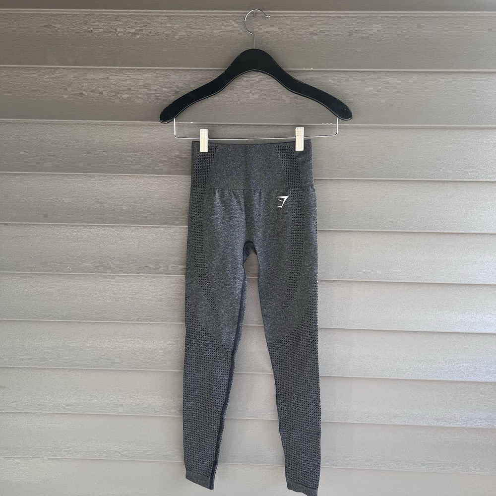 Gymshark Seamless Leggings Womens S Grey High Waist Yoga Gym